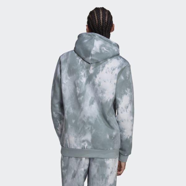 Sweat à Capuche Adidas Adicolor Essentials Trèfle Gris