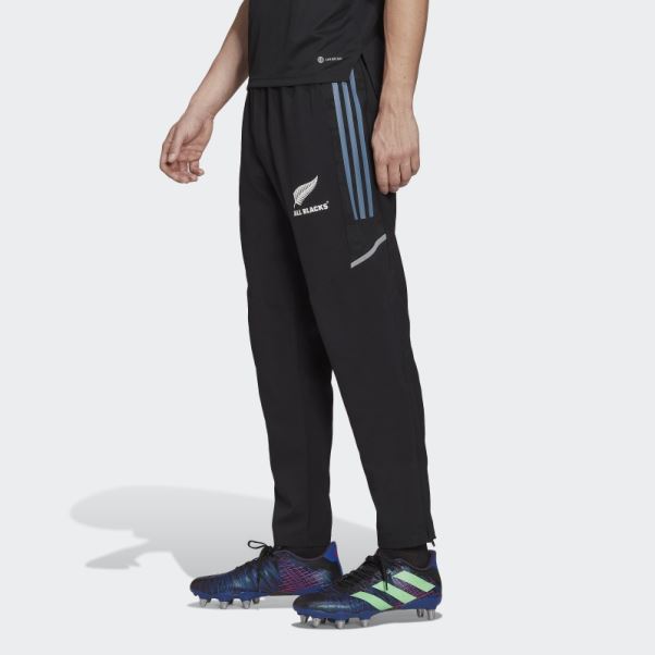 Pantalon De Présentation All Blacks Rugby Adidas Noir