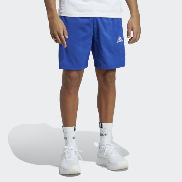 Adidas Short Aeroready Essentials Chelsea 3 Bandes Bleu