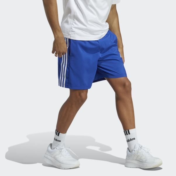 Adidas Short Aeroready Essentials Chelsea 3 Bandes Bleu