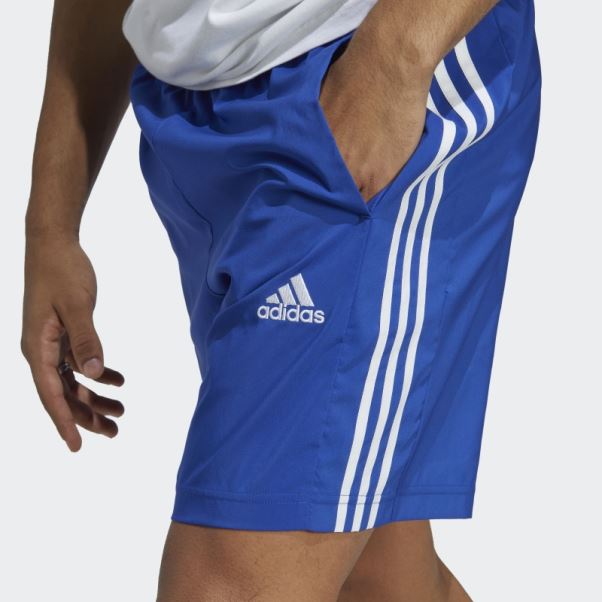 Adidas Short Aeroready Essentials Chelsea 3 Bandes Bleu