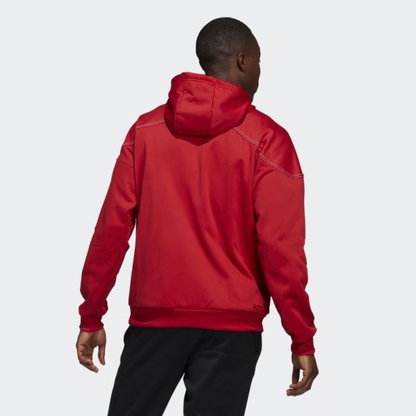 Cornhuskers Stadium Sweat à Capuche Entièrement Zippé Adidas Rouge