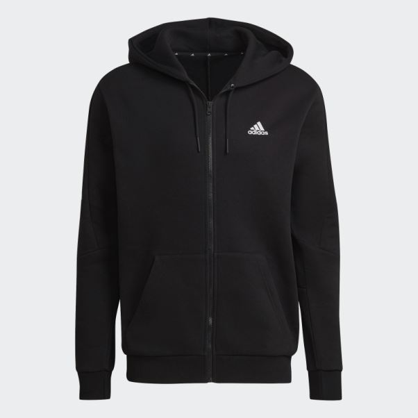 Sweat à Capuche Zippé En Polaire à 3 Bandes Future Icons Noir Adidas