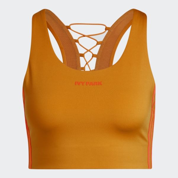 Adidas Soutien-gorge à Lacets Dans Le Dos Focus Orange