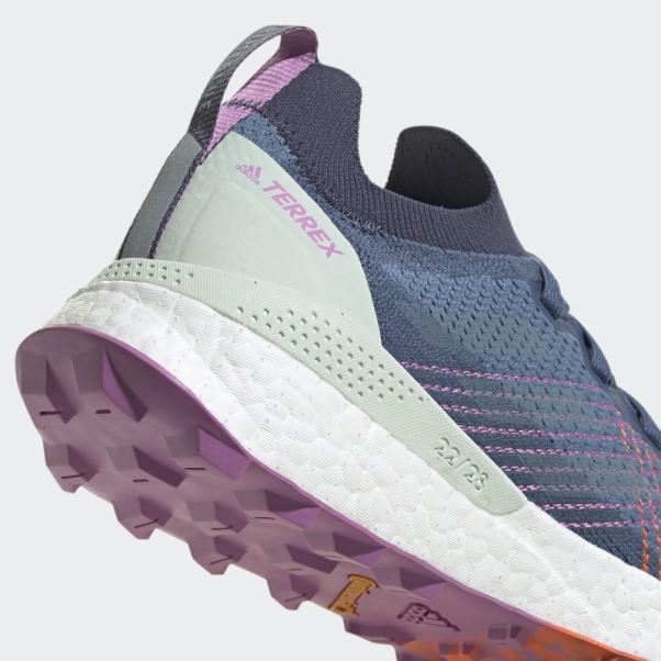 Adidas Terrex 2 Ultra Prime Bleu Altéré Chaussures De Course Sur Sentier Bleu