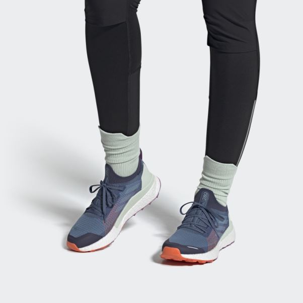 Adidas Terrex 2 Ultra Prime Bleu Altéré Chaussures De Course Sur Sentier Bleu