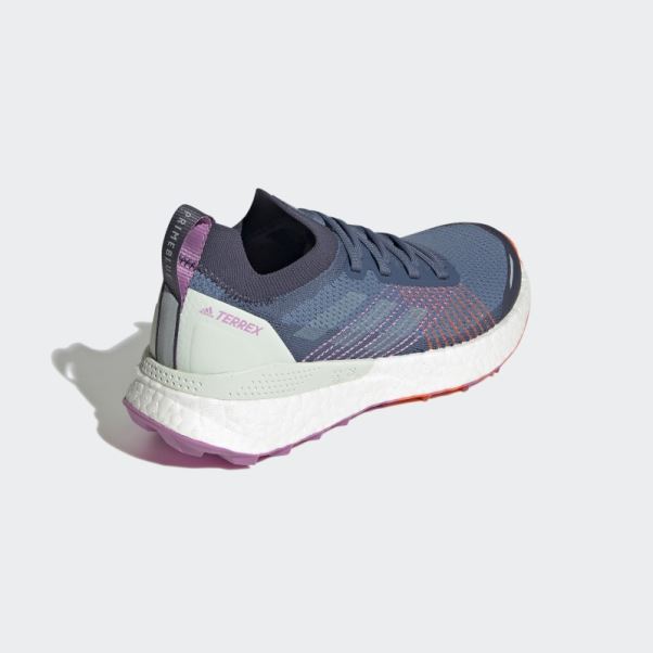 Adidas Terrex 2 Ultra Prime Bleu Altéré Chaussures De Course Sur Sentier Bleu