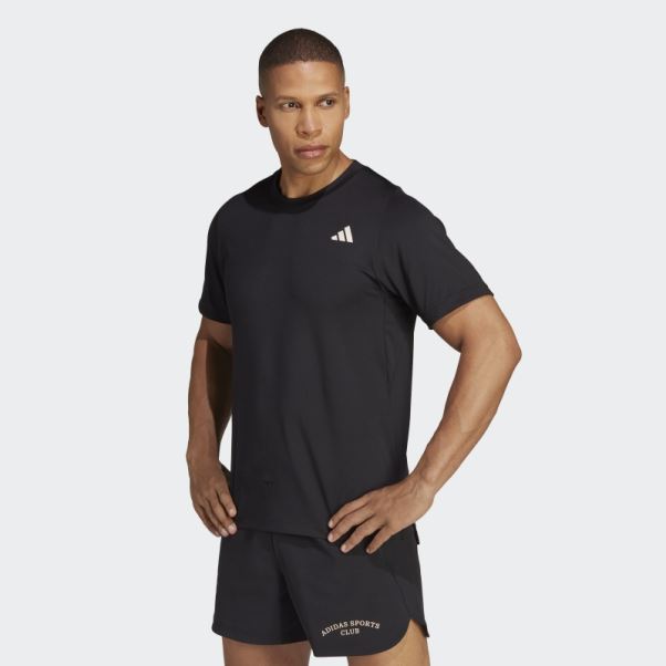 T-shirt Graphique Sports Club Adidas Noir