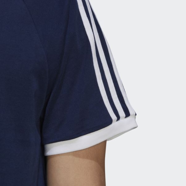 T-shirt à 3 Bandes Adidas Adicolor Classics Indigo Nuit