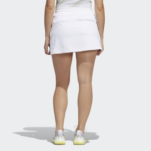 Jupe De Golf En Maille Chaîne Blanche Adidas