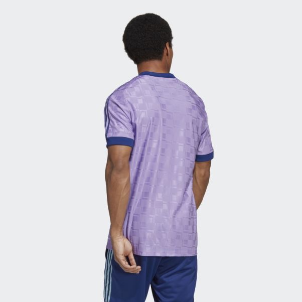 Maillot Manches Courtes Tiro Violet Adidas