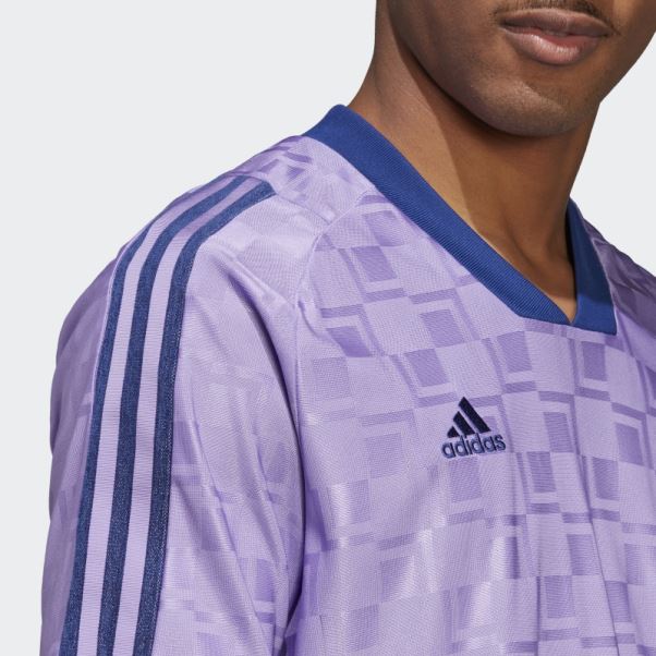 Maillot Manches Courtes Tiro Violet Adidas