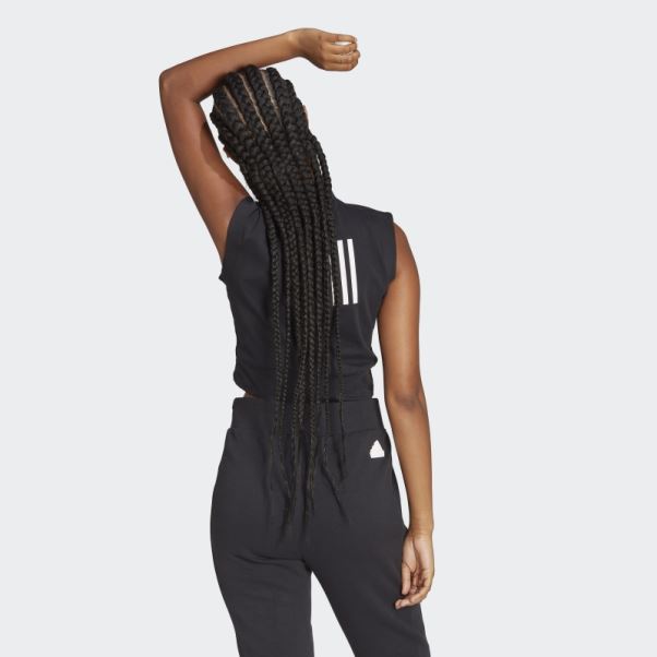 Top Court Sans Manches Adidas Mission Victoire Noir