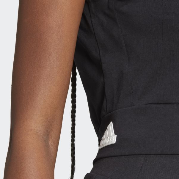 Top Court Sans Manches Adidas Mission Victoire Noir