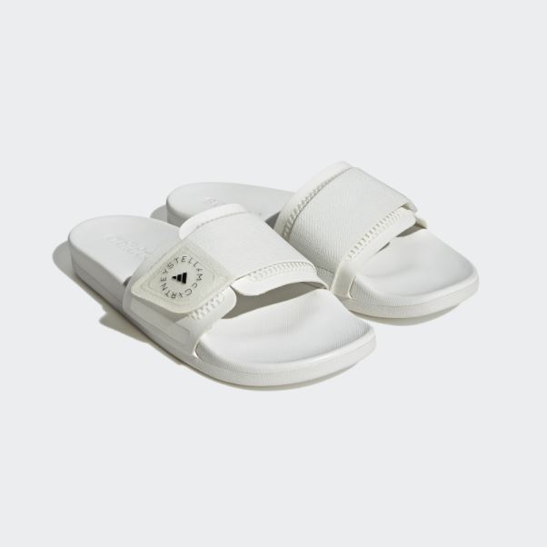 Adidas By Stella Mccartney Slides Blanc Fashion