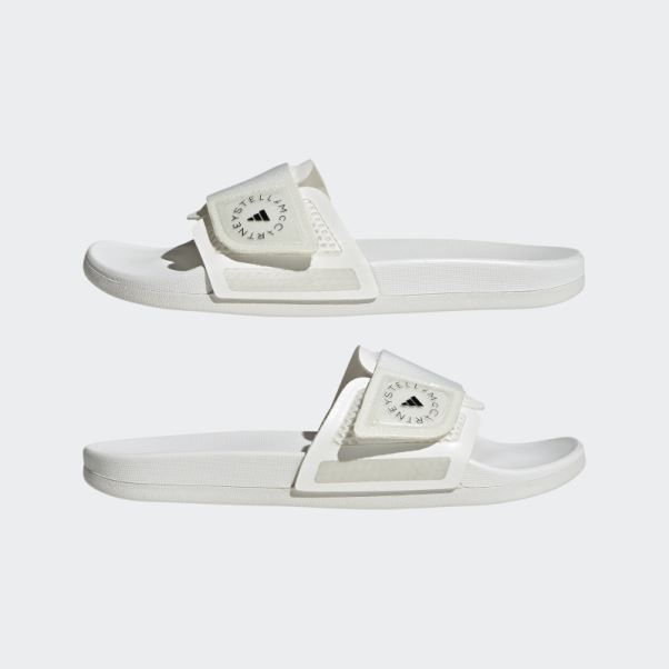 Adidas By Stella Mccartney Slides Blanc Fashion