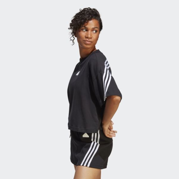 T-shirt Adidas Future Icon à 3 Bandes Noir