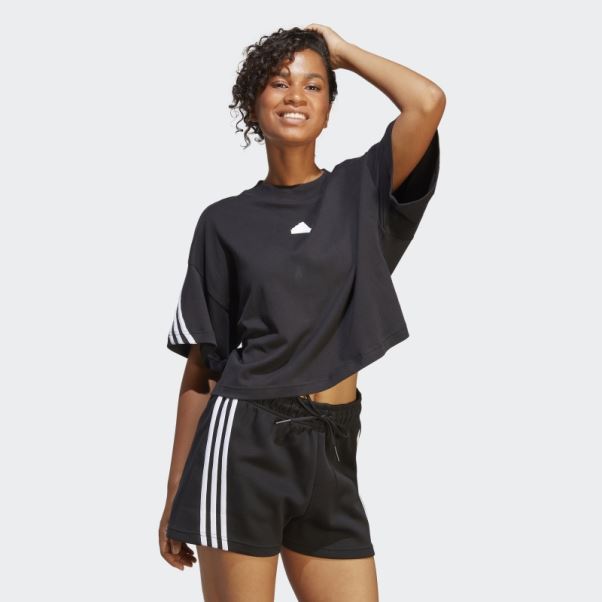 T-shirt Adidas Future Icon à 3 Bandes Noir
