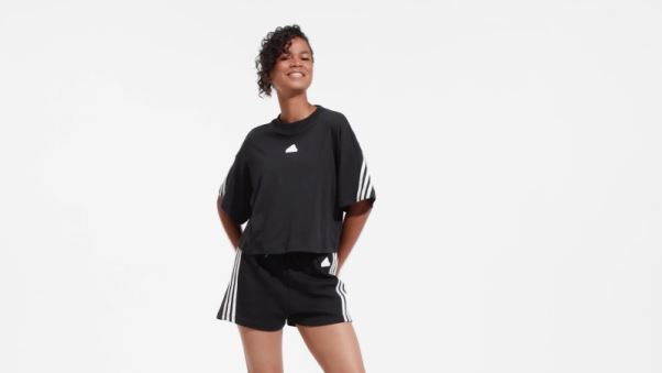 T-shirt à 3 Bandes Future Icons Noir Adidas