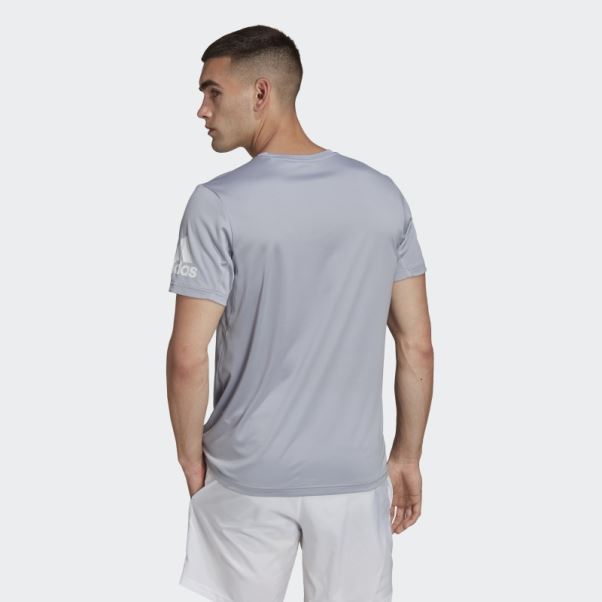 T-shirt Adidas Run It Argenté