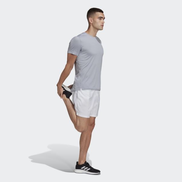T-shirt Adidas Run It Argenté