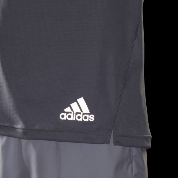 T-shirt Adidas Run It Argenté