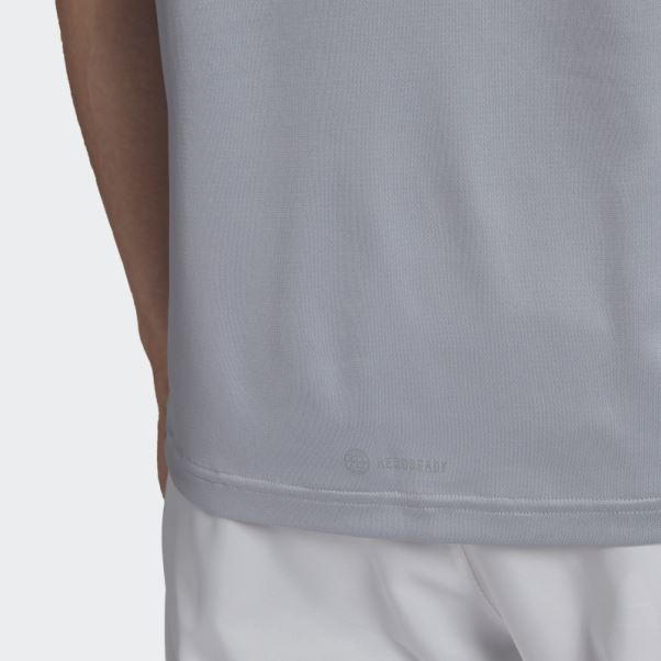 T-shirt Adidas Run It Argenté