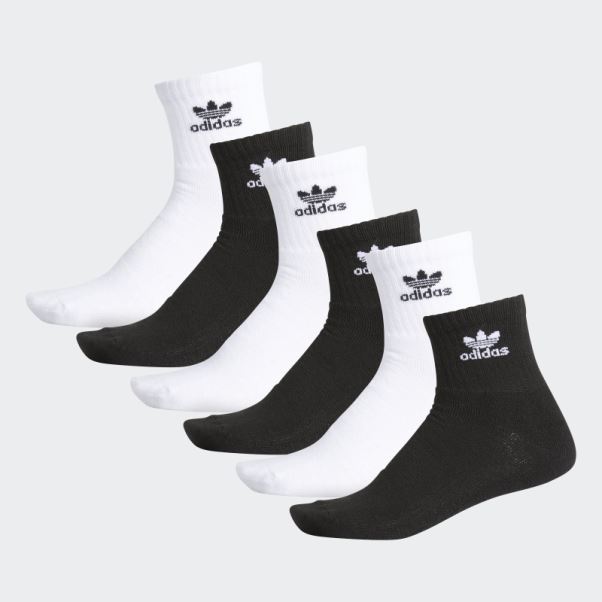 Chaussettes Quart Trèfle 3 Paires Adidas Blanc
