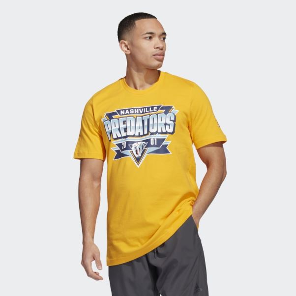 Prédateurs Meneur De Jeu Tee Athlétique Jaune Adidas