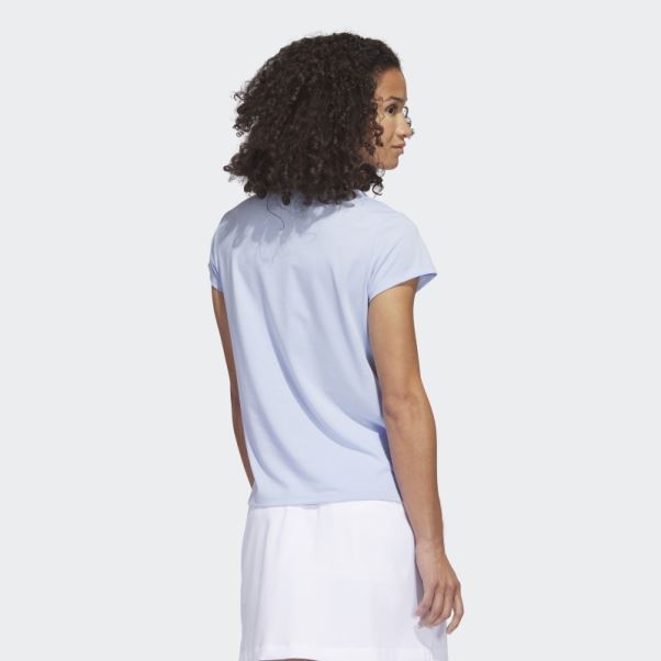 Go-to Polo Chiné Adidas Bleu Aube Mel