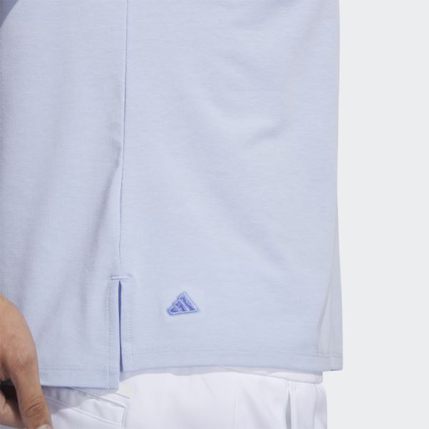 Go-to Polo Chiné Adidas Bleu Aube Mel