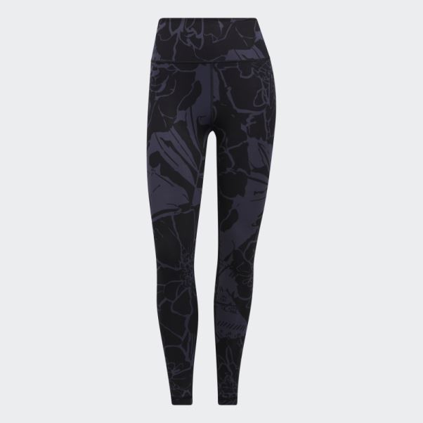 Optime Superher Training 7/8 Leggings Bleu Marine Adidas