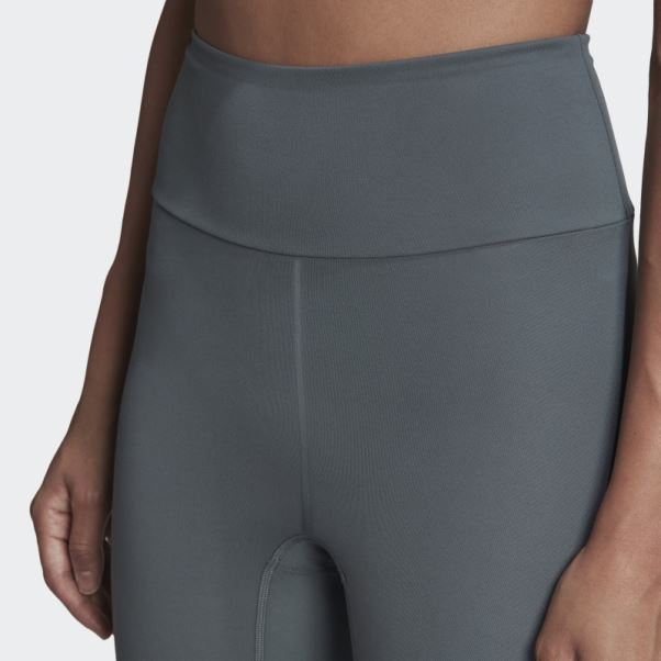 Legging Taille Haute Yoga Essentials Adidas Bleu Oxyde