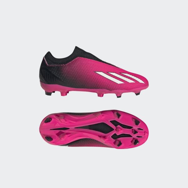 X Speedportal.3 Bottes Sans Lacets Pour Terrain Sec Adidas Rose