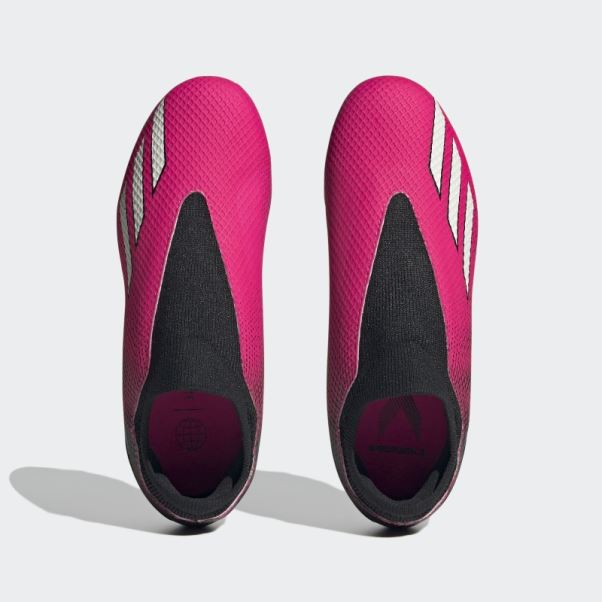 X Speedportal.3 Bottes Sans Lacets Pour Terrain Sec Adidas Rose