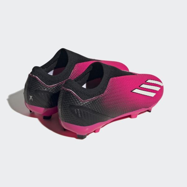 X Speedportal.3 Bottes Sans Lacets Pour Terrain Sec Adidas Rose