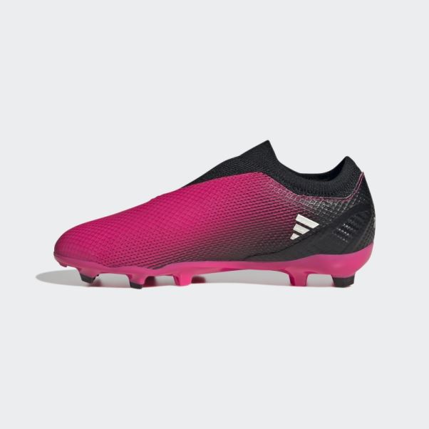 X Speedportal.3 Bottes Sans Lacets Pour Terrain Sec Adidas Rose