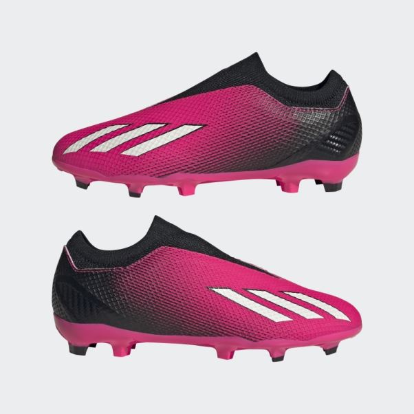 X Speedportal.3 Bottes Sans Lacets Pour Terrain Sec Adidas Rose