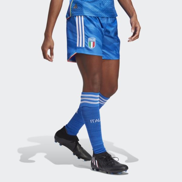 Short Adidas Italy Women Team 23 Home Authentique Bleu