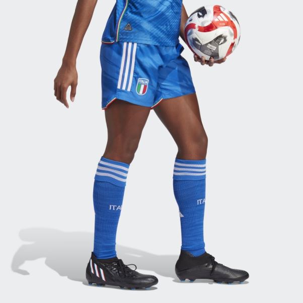 Short Adidas Italy Women Team 23 Home Authentique Bleu