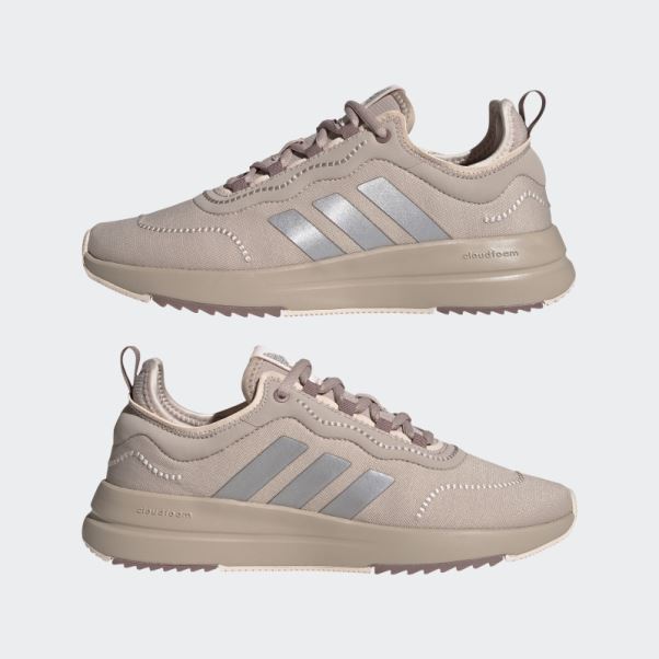 Chaussures De Course Adidas Confort Taupe