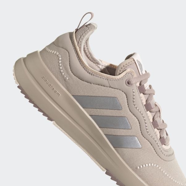 Chaussures De Course Adidas Confort Taupe