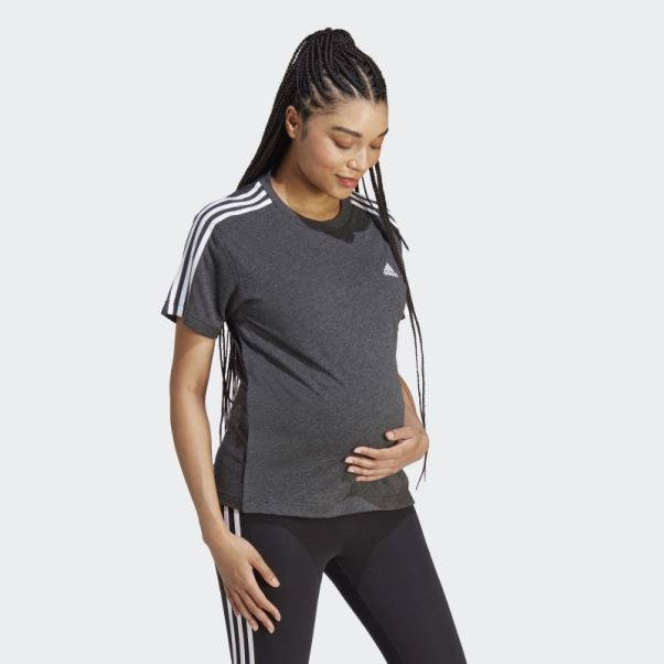 T-shirt De Maternité Adidas Noir Chiné