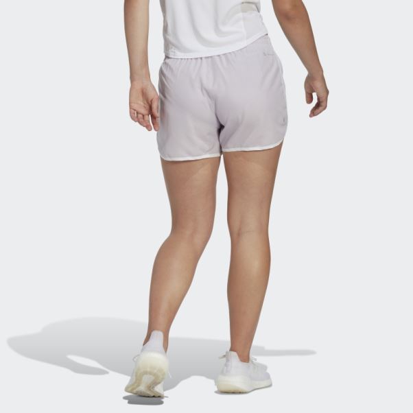 Short De Course Marathon 20 Argent Aube Adidas