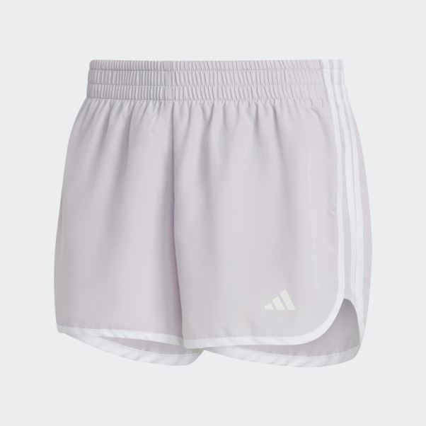 Short De Course Marathon 20 Argent Aube Adidas