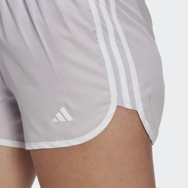 Short De Course Marathon 20 Argent Aube Adidas