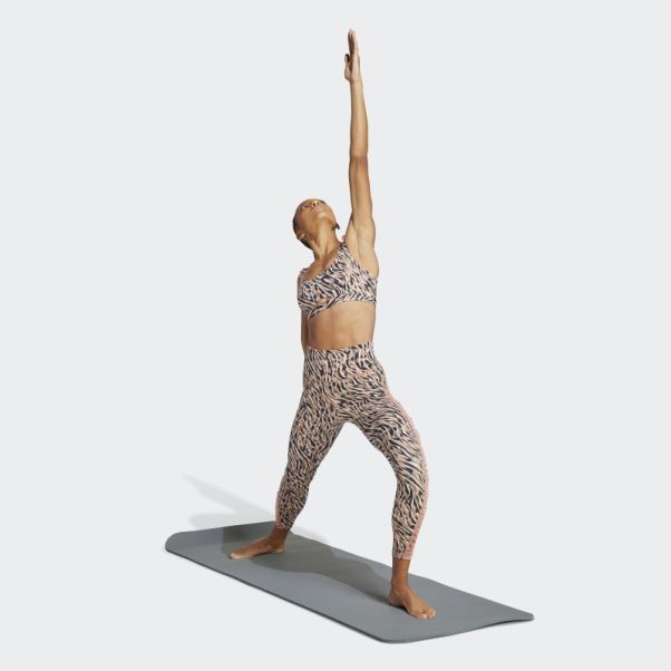 Adidas Leggings écru Teinté Yoga Studio Clash Print 7/8