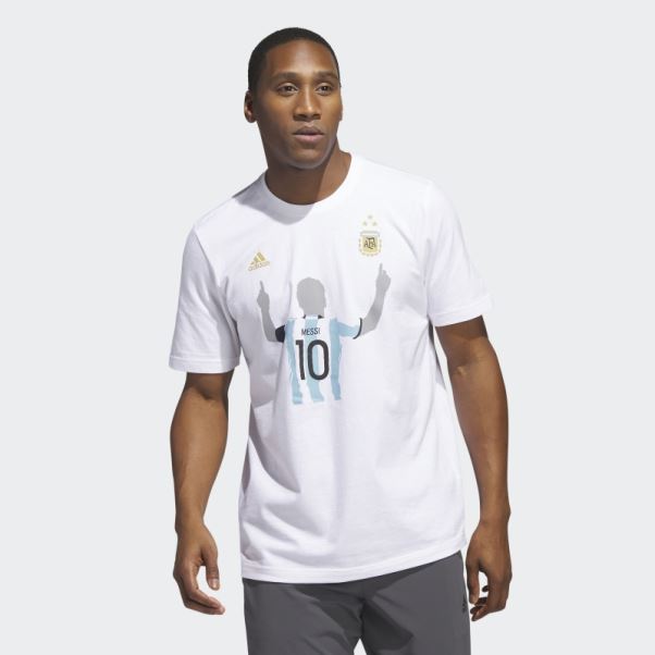 T-shirt Adidas Argentine 2022 Gagnants Blanc