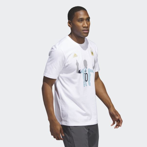 T-shirt Adidas Argentine 2022 Gagnants Blanc
