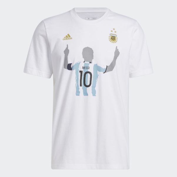 T-shirt Adidas Argentine 2022 Gagnants Blanc